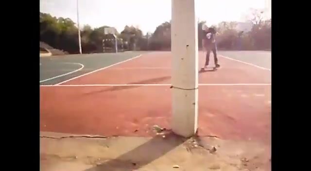 An empty sports court