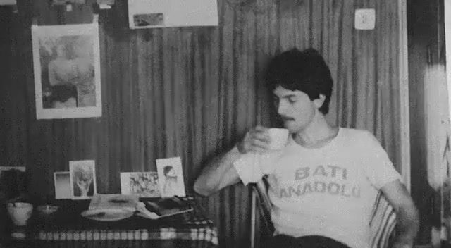 Jojo's father as a young man in his room