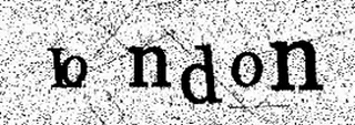 A looping CAPTCHA fragment - distorted characters dissolving into noise